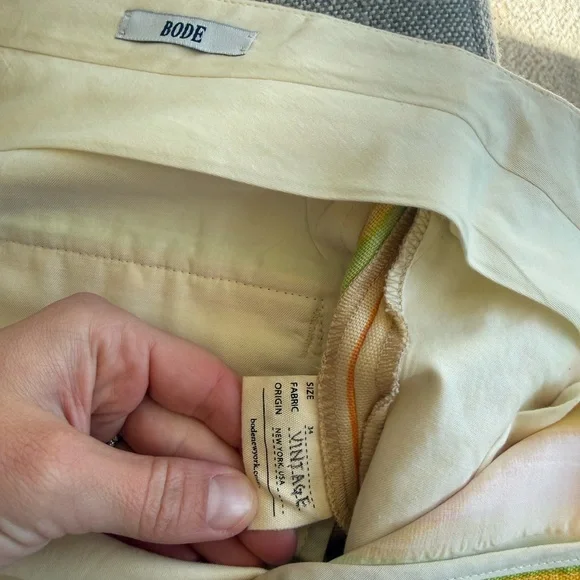 Designer BODE One of a Kind Mens Striped Pants size 34 - Picture 9 of 9
